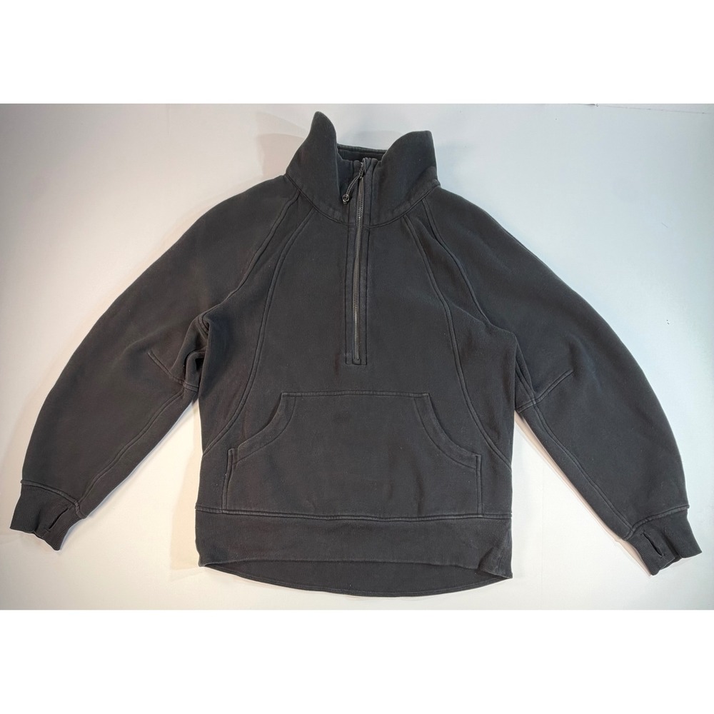 Lululemon Scuba Oversized Half-Zip Hoodie Black XS/S LW3HTBS